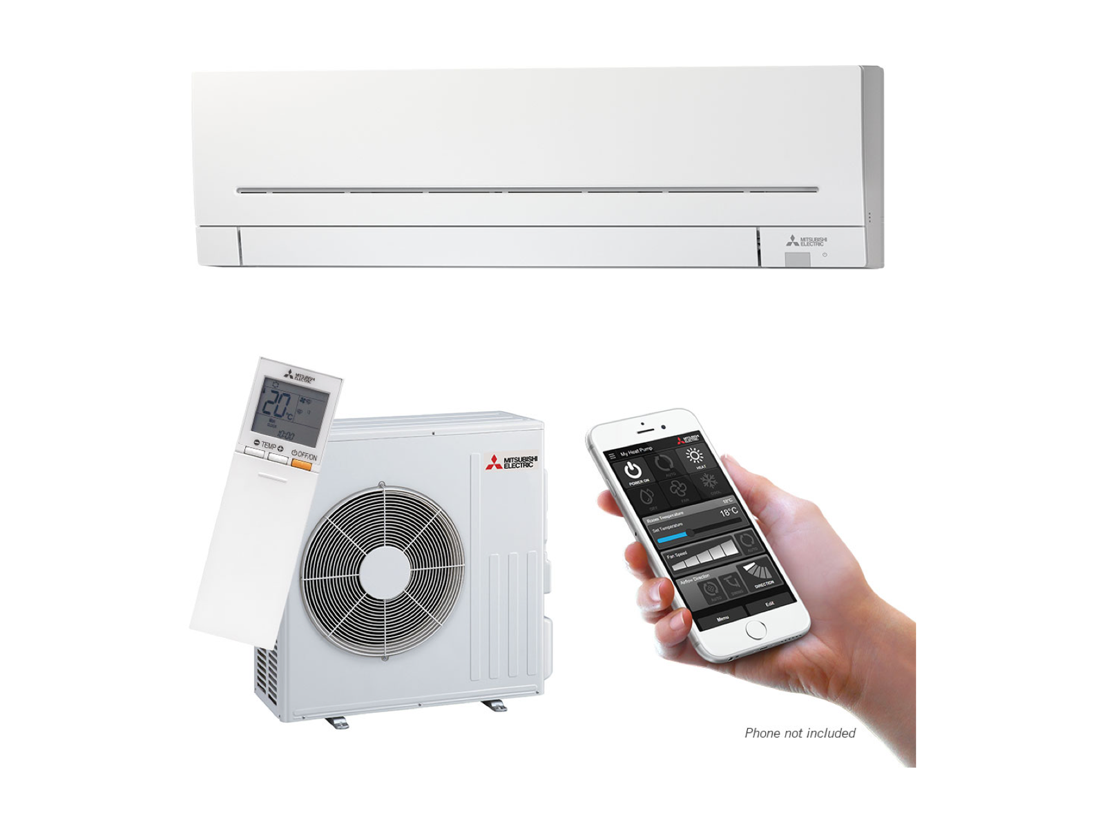 Mitsubishi Electric AP71 Smart High Wall Heat Pump