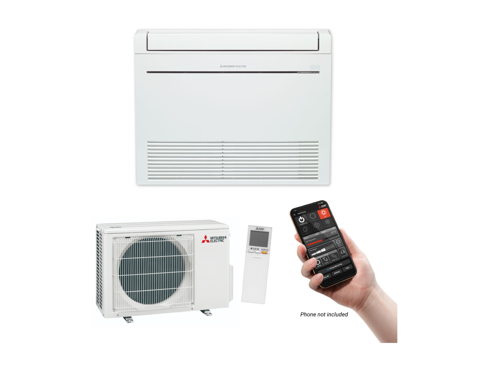 Mitsubishi Electric KW42 RapidHeat Smart Floor Console